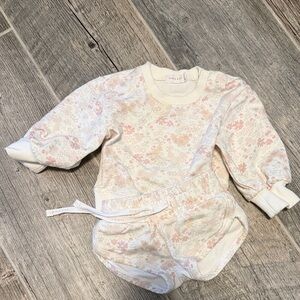 Jamie Kay Baby Sweatshirt and Short Set 6/12 mo
